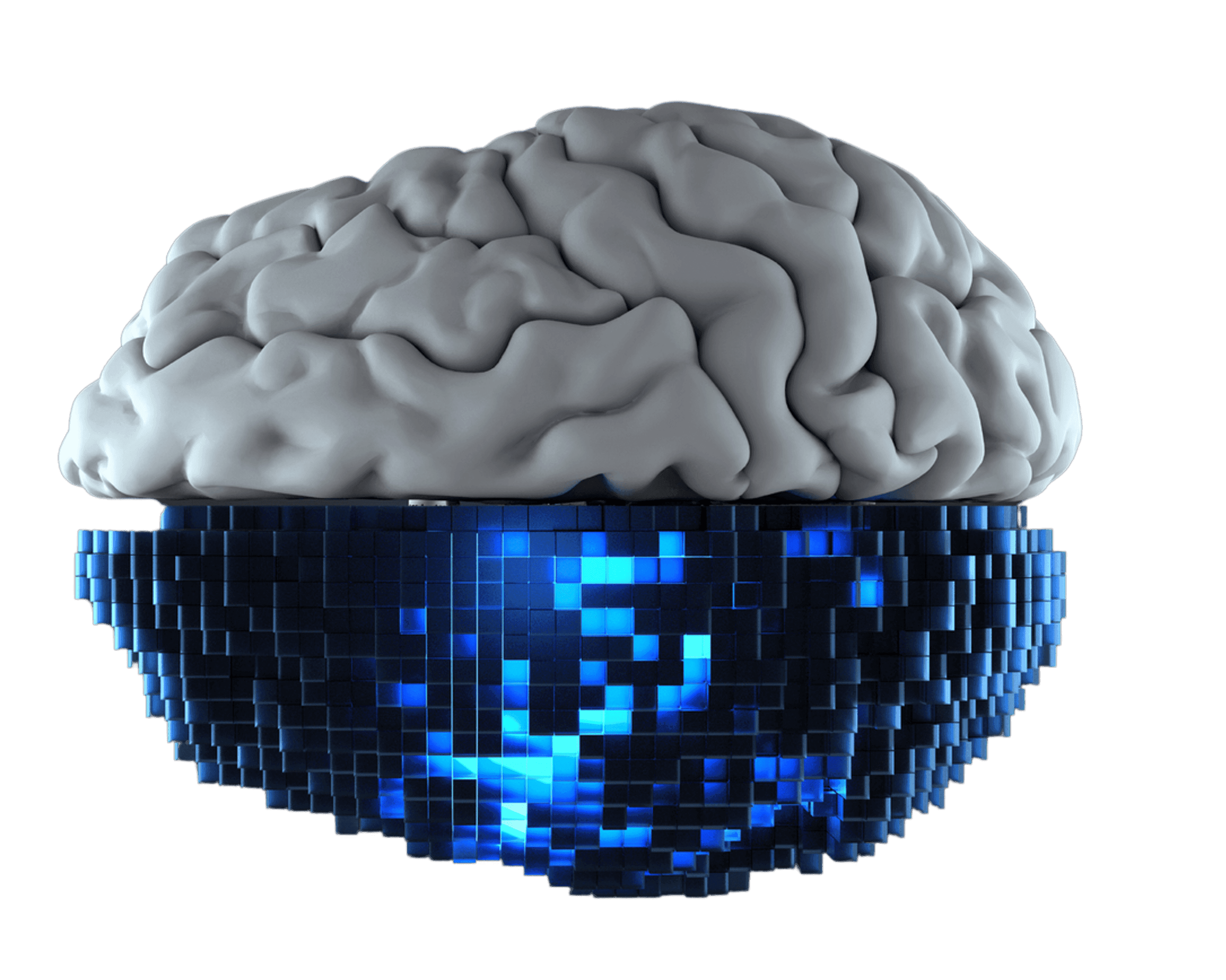 Human Driven AI — brain illustration