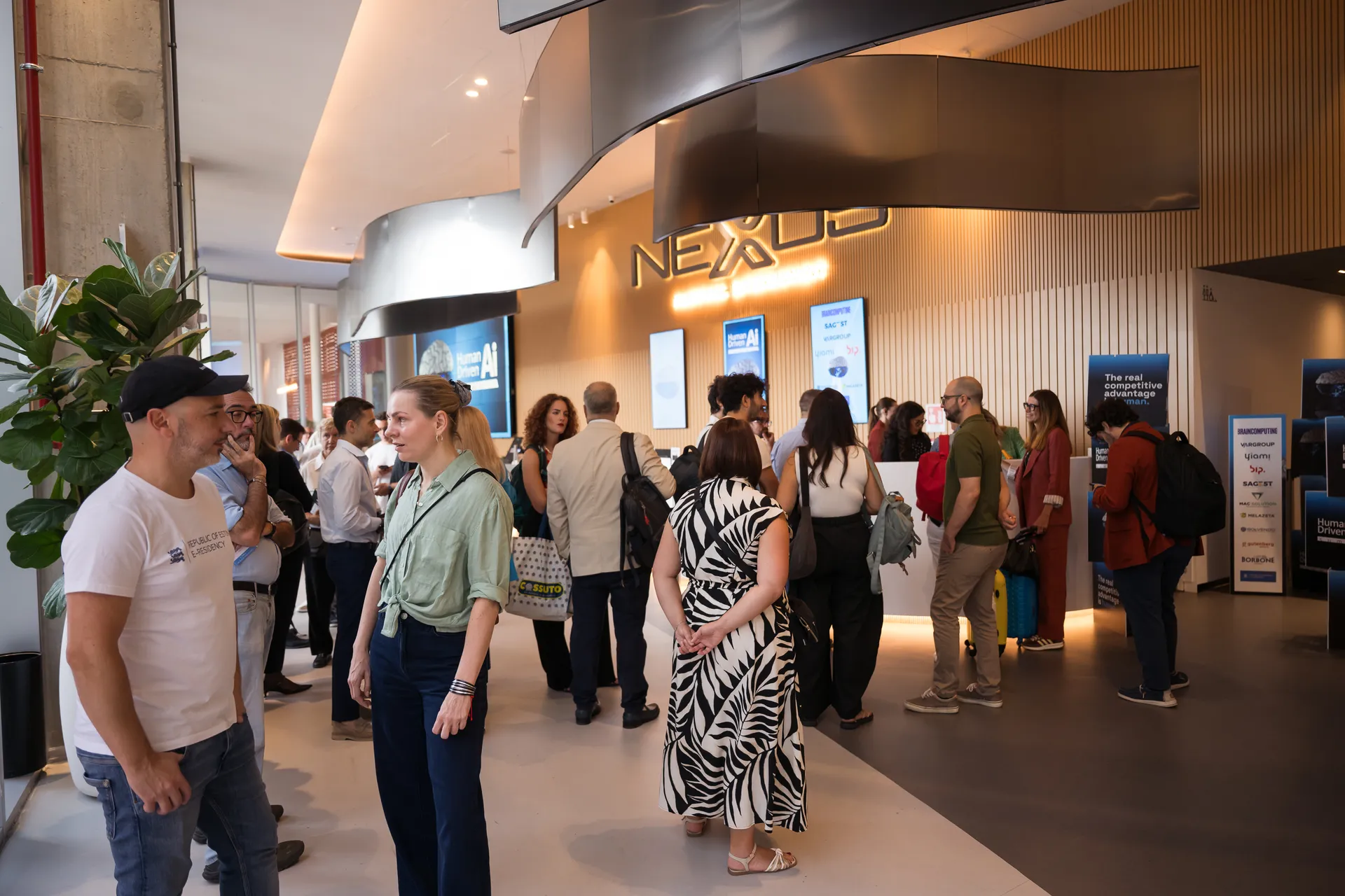 The foyer full of participants at HDAI 2026