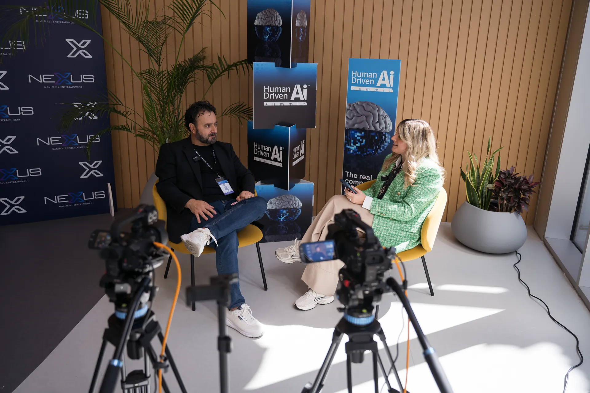 An interview in the HDAI 2026 media area