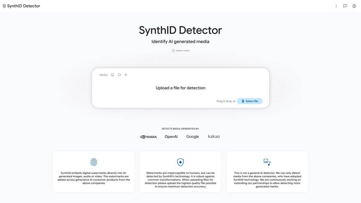 Google lancia SynthID per identificare media AI: la sfida dell'autenticità Google lancia SynthID per identificare media AI: la sfida dell'autenticità